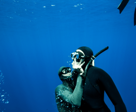 FII freediver rescue training in open water